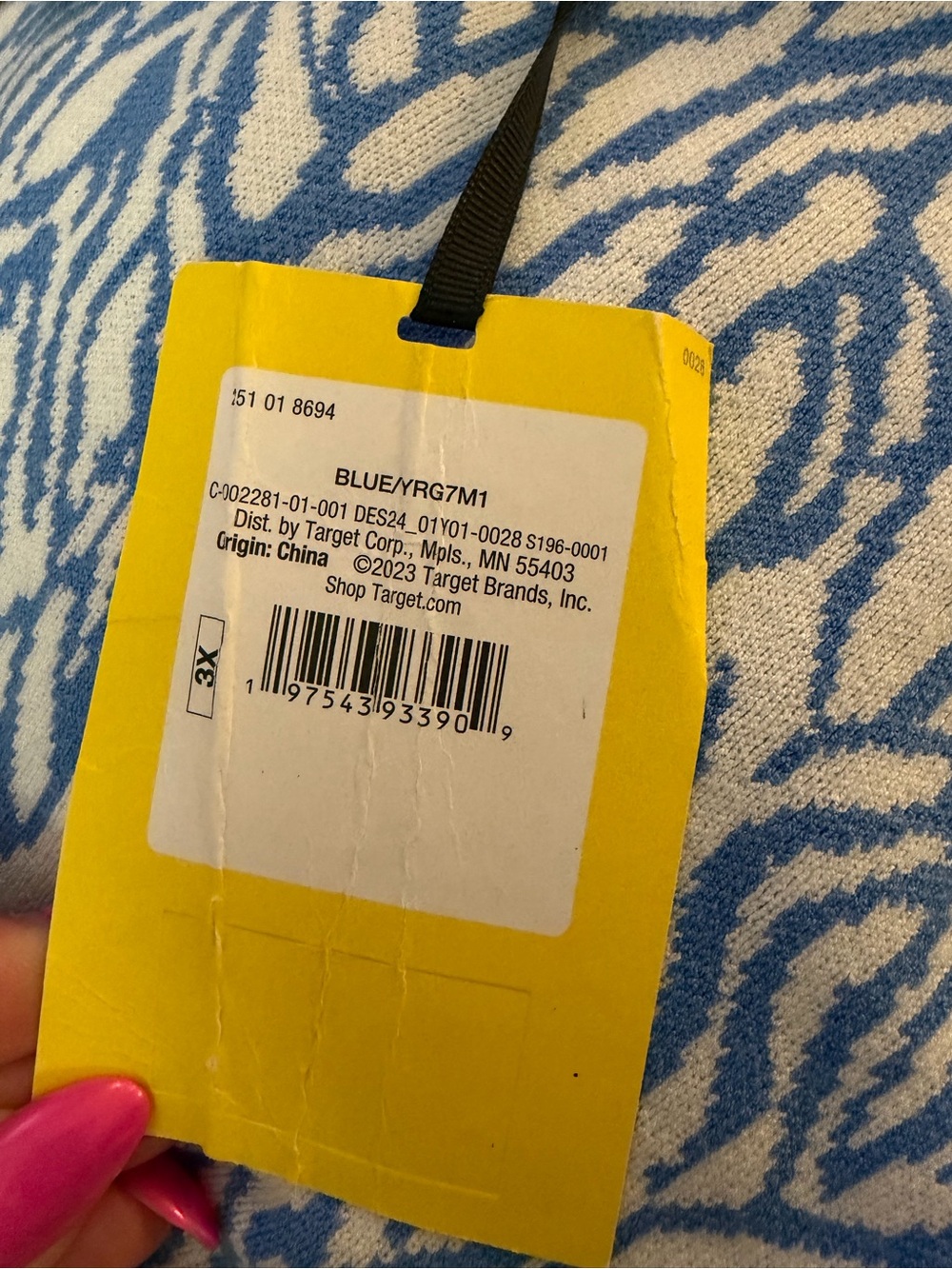 NWT Diane Von Furstenberg x Target Light Blue Patterned Wrap Midi Dress - Picture 4 of 4